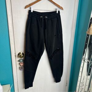 Venum sweatpants practice UFC black on black spell out